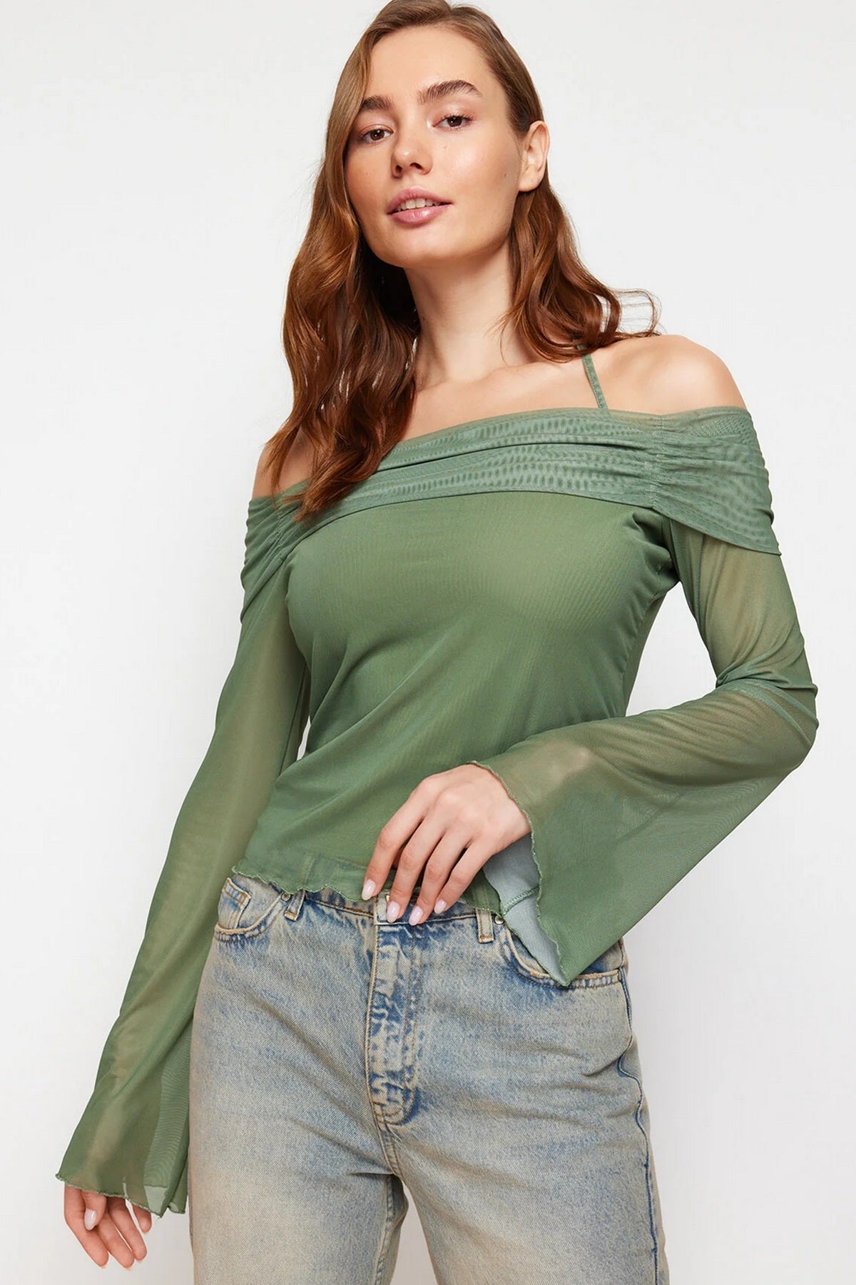 Bluze TWOSS24BZ00046 - khaki [djesi-src-88a762c2c6d49dc9a9f2f8bda36ba9468bf6d19397cf239bf8af89b00e76a44c]