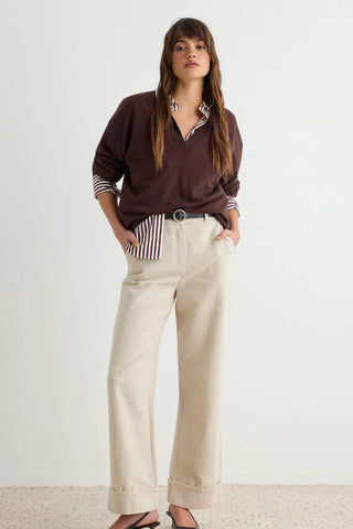 Pantalone TWOAW27PL00108 - bež [djesi-src-abe738a57543c7ff739b9a657a53e9c7d623d6371e9d807fc197f8184a6ec0e9]