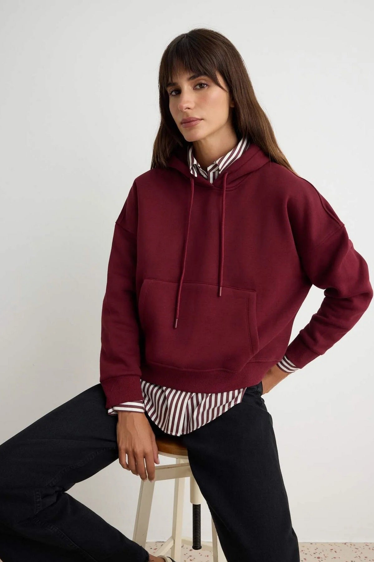 Dukserica TWOAW27SW00140 - bordo [djesi-src-e500f455979b672a6cfed93e2509d481e6c26a71d73f39242796b3da17a1f279]
