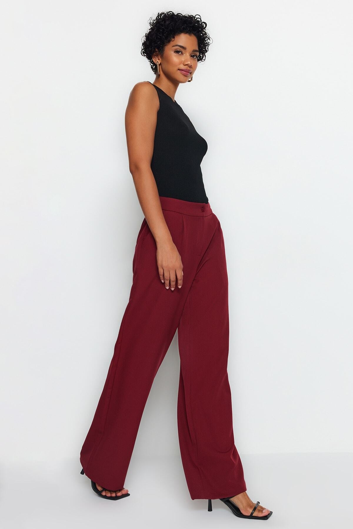 Pantalone TWOAW22PL0139 - bordo [djesi-src-655b76c13c74f4776db1017eefab0011c583ea21f4bcc89891f1671376e51cbb]