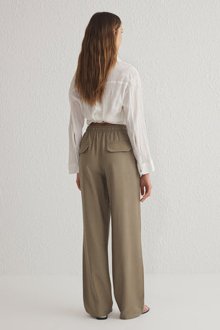 Pantalone TWOSS25PL00010 - khaki [djesi-src-a77325f3aa3899961363b735b79babadd5c1c869141b6748f840fffc299b2f4f]