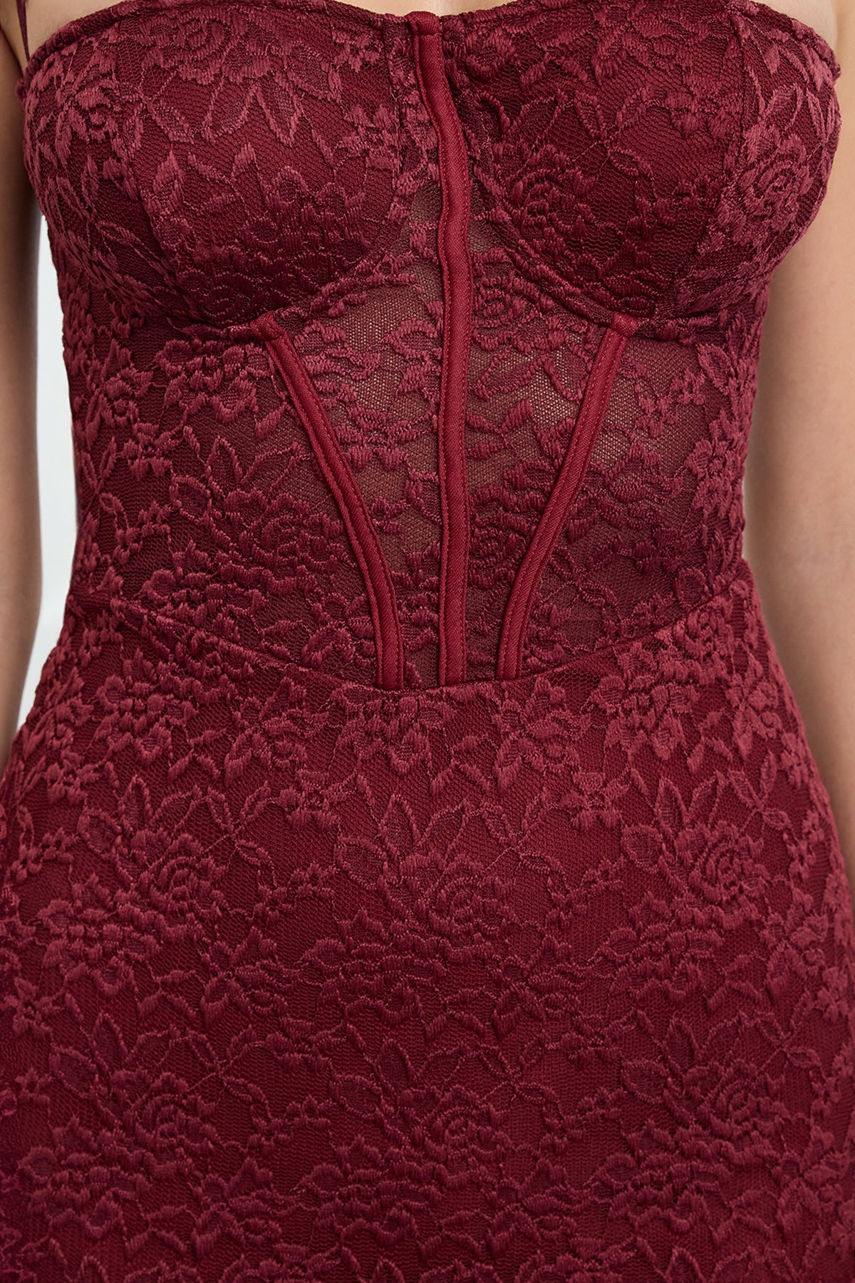 Haljine TPRAW25EL00120 - bordo