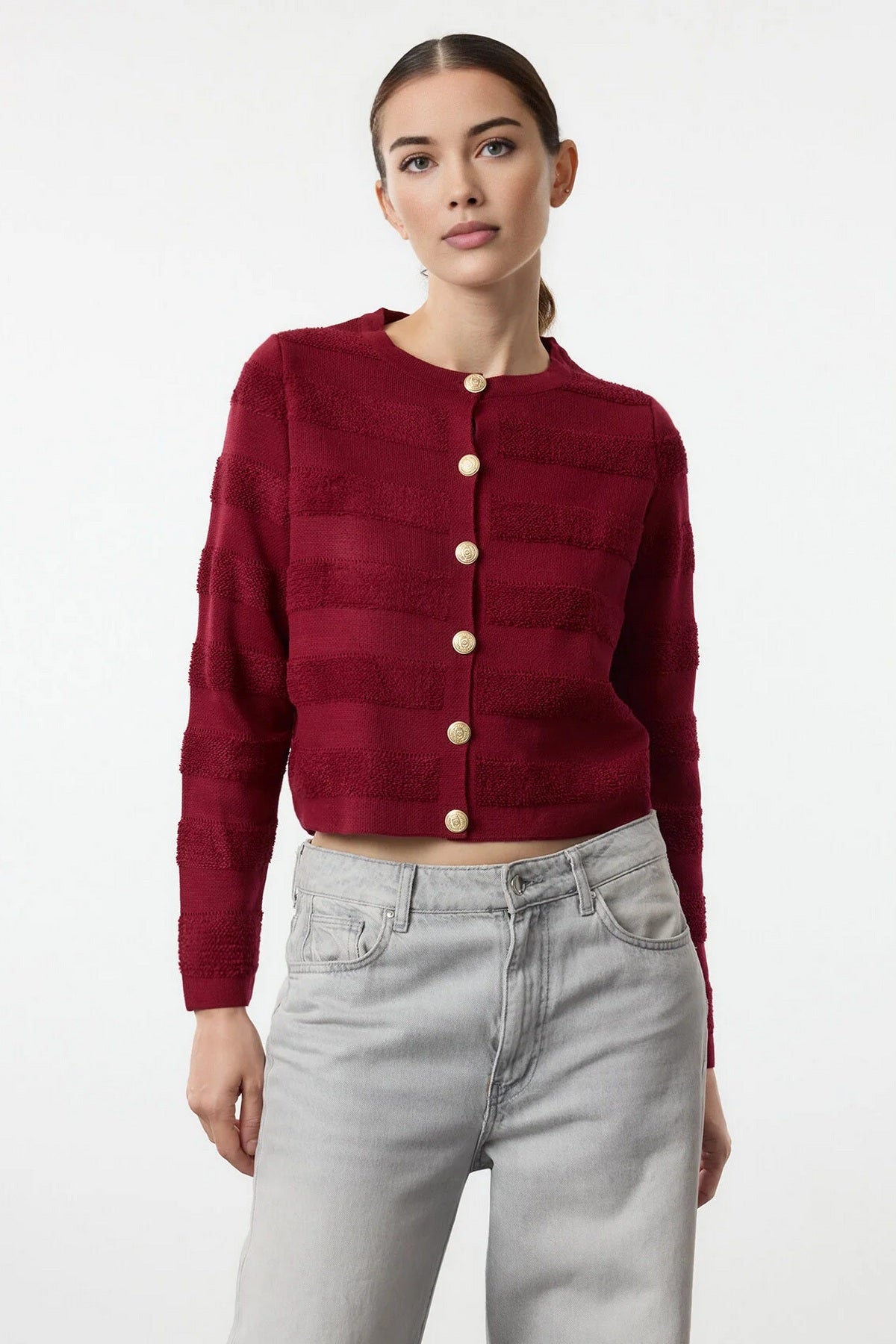 Kardigani TWOAW24HI00337 - bordo [djesi-src-eadbcfeaaa837c280aa9446ba7b3e8a1a8f728a6246efeaec7890e014d3e1d09]