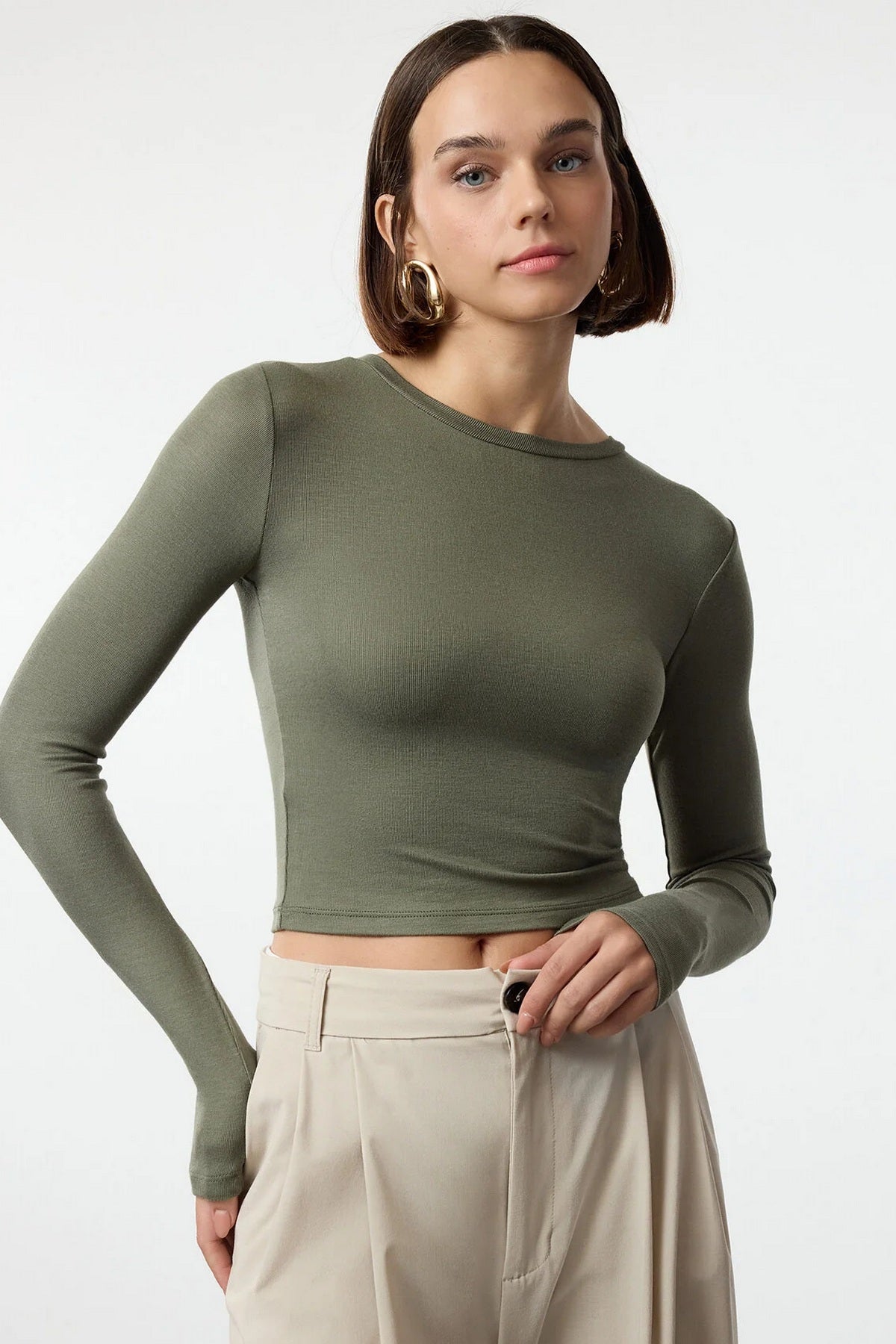 Bluze TWOAW24BZ00116 - khaki [djesi-src-c3a57971a494d9cb2dfd0a8d0b9ea211892f15fd6de1e47c0a7cb60b34503107]