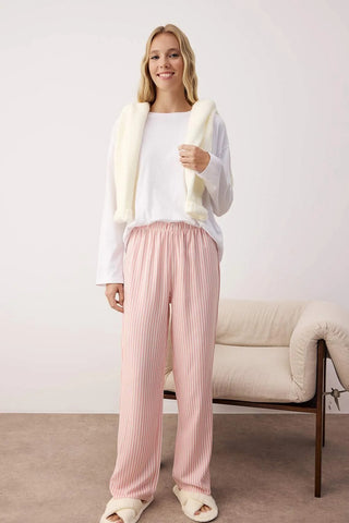 Donji dio pidžame THMAW24PJ00010 - roze [djesi-src-71faac11dc3cfc6fe3aa6dd65d7c3fae853f5a4c9fc0d75bb29368b69461a5c5]