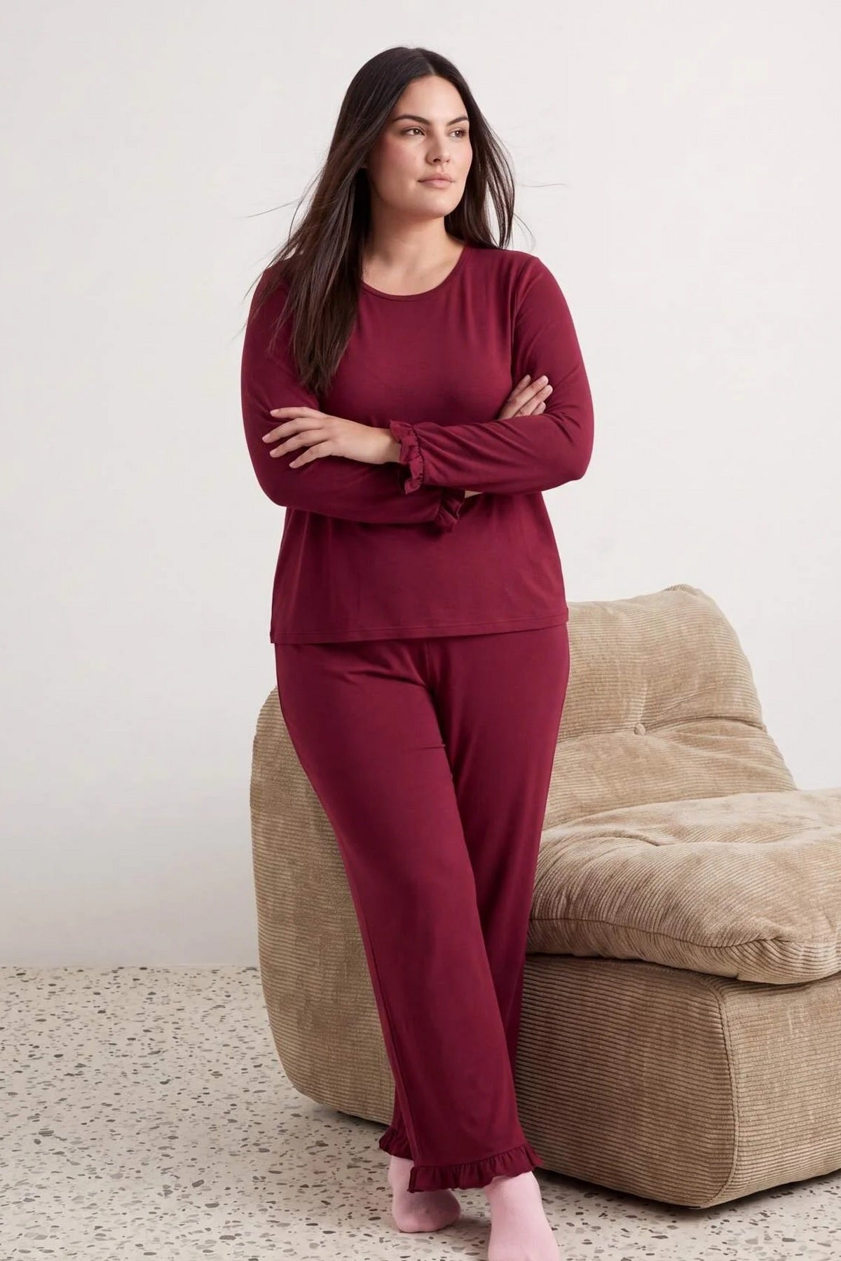 Pidžame TBBAW27AI00030 - bordo [djesi-src-8263b7755c46257787b8c48a285f2b6537bec51b6fc89b4cea49fd981b95cb25]