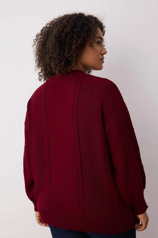 Kardigan TBBAW23AV00085 - bordo [djesi-src-78ce7633bb4d25f6c210fa8e7eb394ec1bb37b9f73aa5d515e5cbecdcc3c77de]