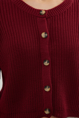 Kardigan TWOAW24HI00419 - bordo [djesi-src-955df984dbfedeca0ebf37480e05320b148be3514ad614ecbbe4083d5fb5bb66]