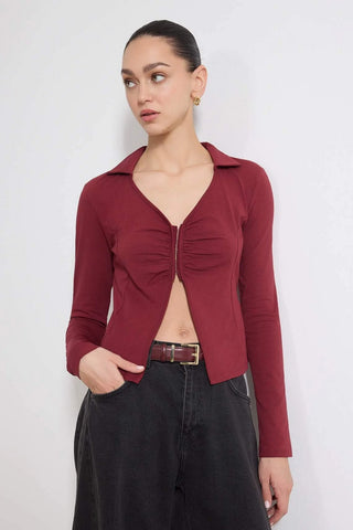 Bluze TWOSS26BZ00098 - bordo [djesi-src-696a020b4d3dd59fd9b4687bdd7e89e70ab31bd0f723432592229d0cd1c52f14]