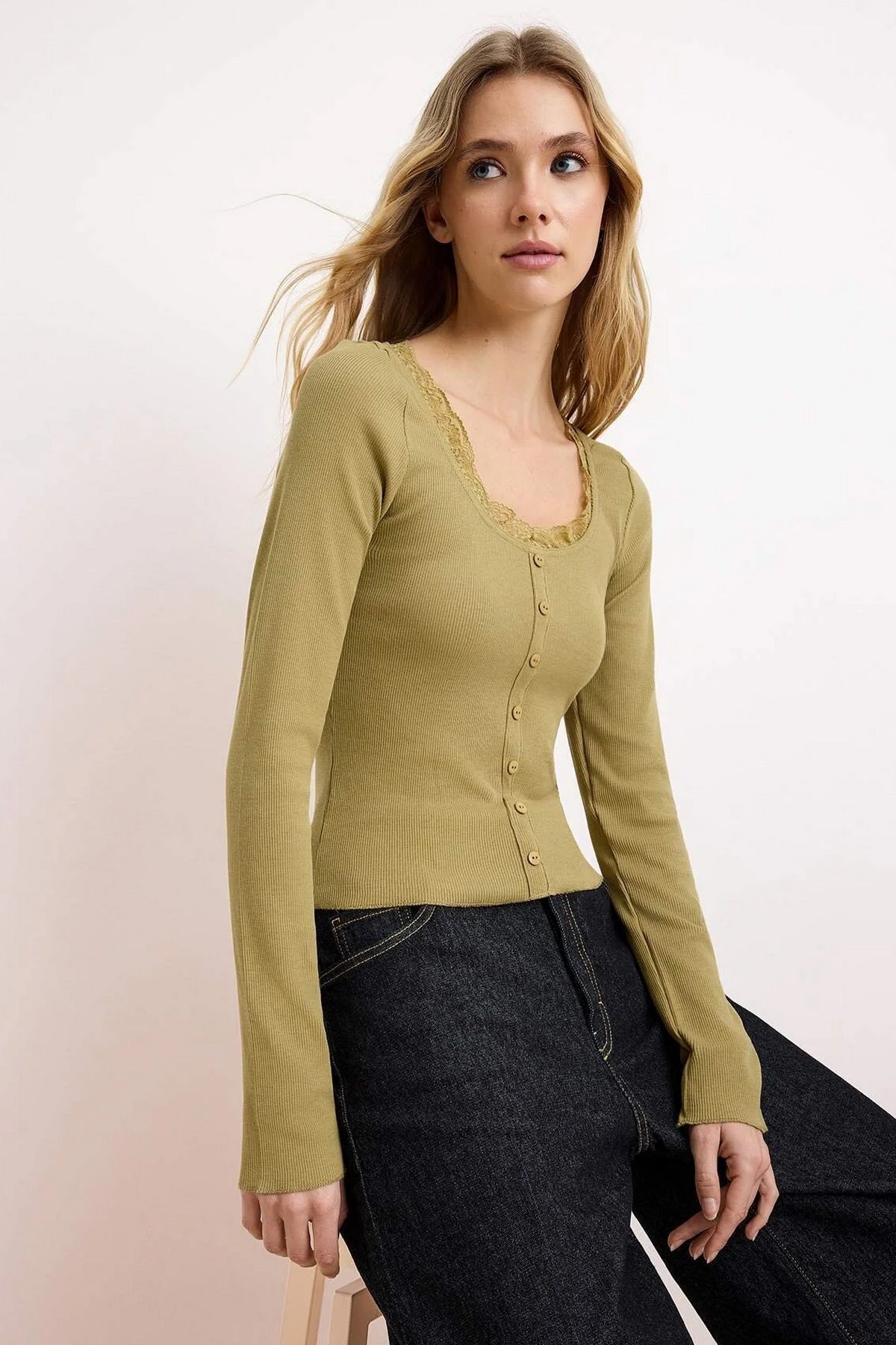 Bluze TWOSS26BZ00070 - khaki [djesi-src-82c08d632fc5a114faf25f98b6fd98f57ef04c1c034813348370fee5e5231473]