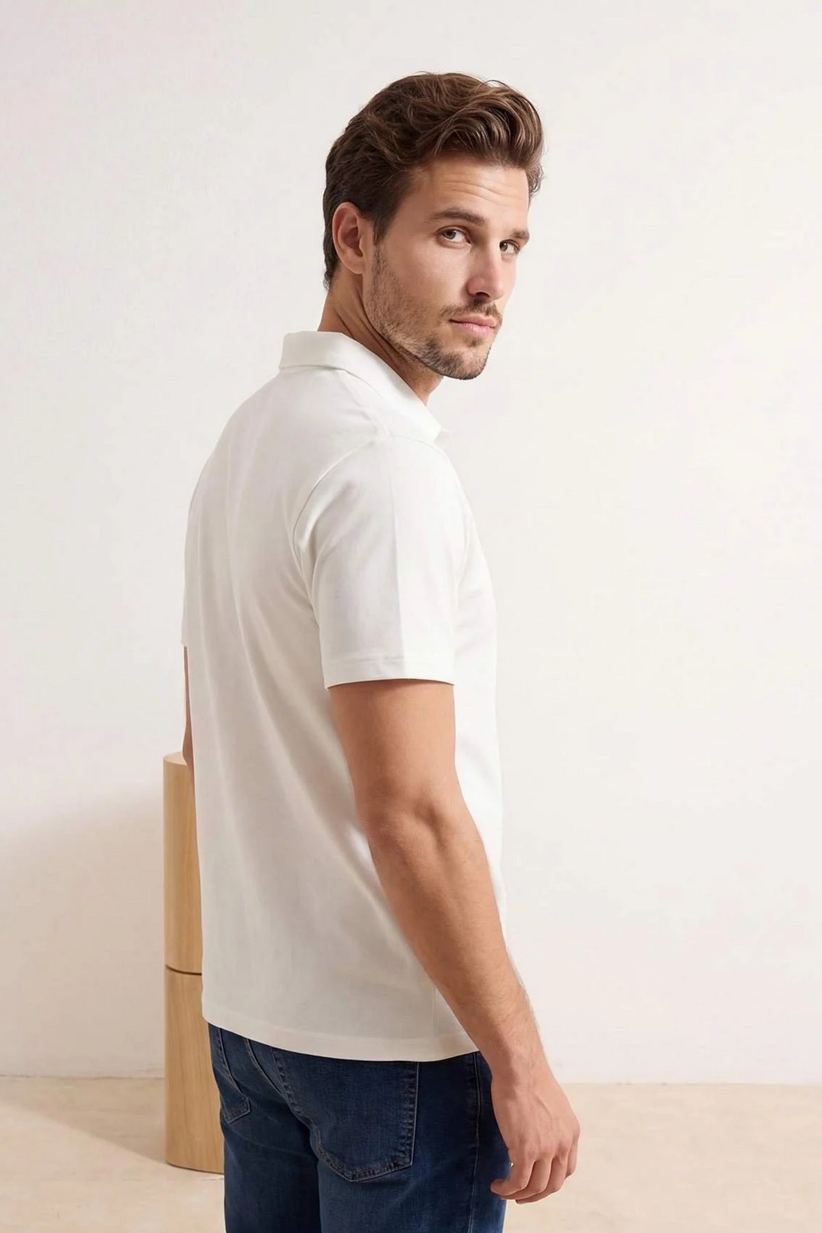 Polo majica TMNSS26PO00034 - ekru [djesi-src-6b7afbabb0810ffa96e663a2078c5275db241bdf3091837822b8379d6882a15e]