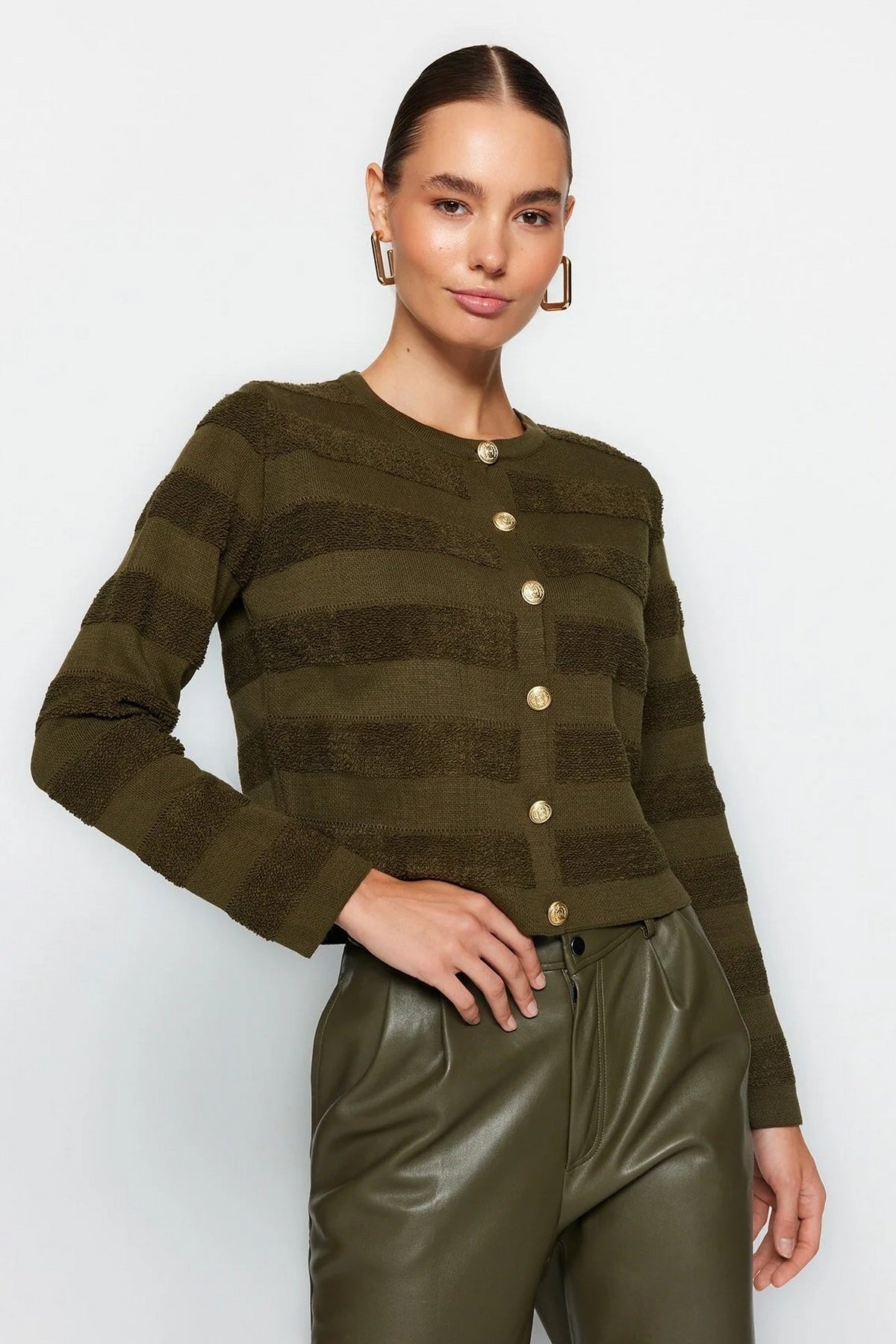 Kardigani TWOAW24HI00337 - khaki [djesi-src-b16307105c19b78849c529d1a44ea541ede8ae3224fa974a08ac35df82ba67e1]