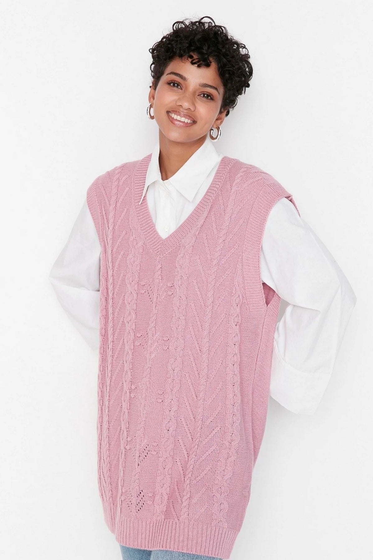 Pleteni prsluk TCTAW23SV00005 - roze [djesi-src-9a69d28948c66f412c3568e89849925c9089dd886119c1db8b9809ea1c184b0b]