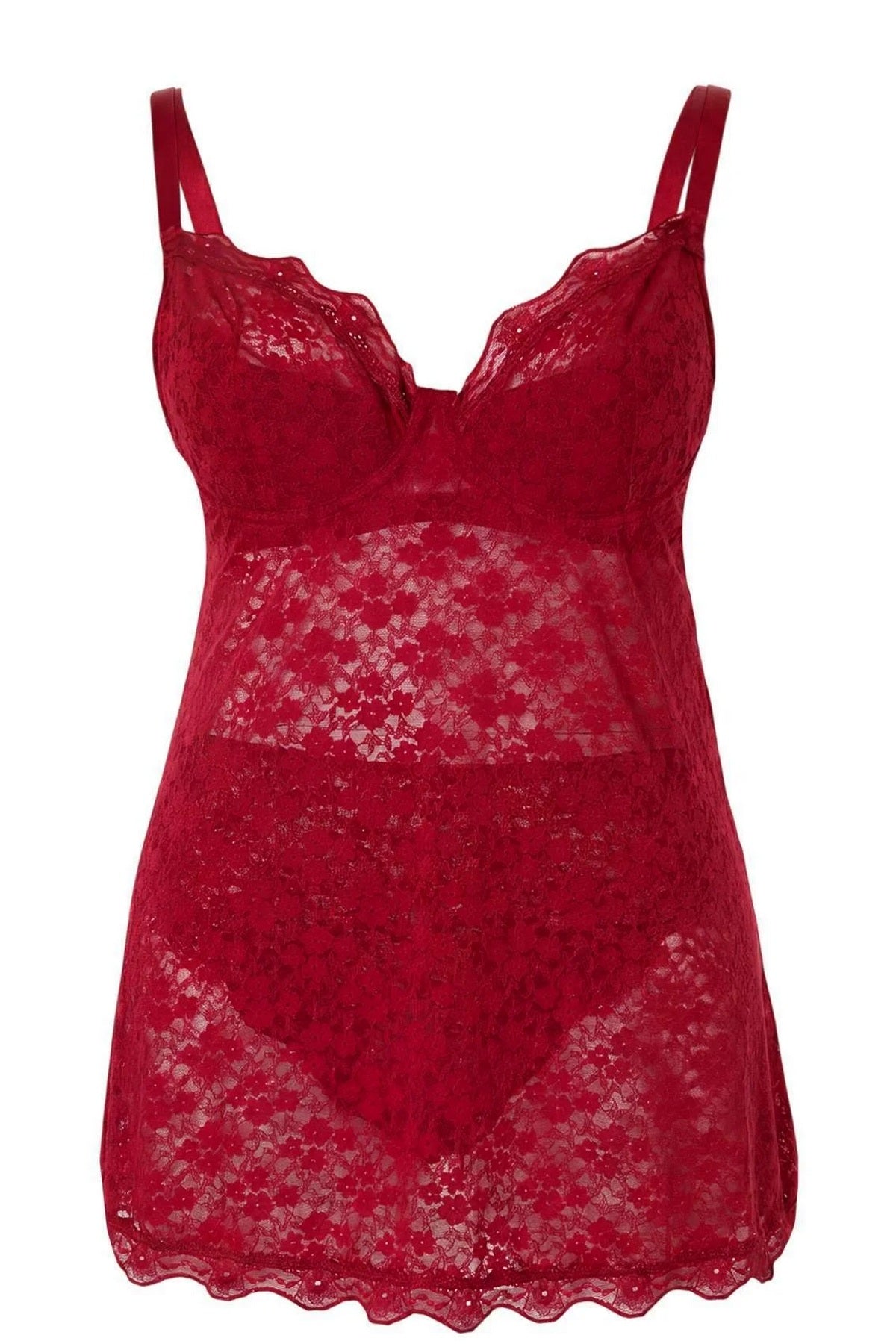 Babydoll spavaćica TBBSS26DH00009 - bordo [djesi-src-395bc44060c681c31540d587c63a6520d759cdaa783715fa5c49c997995d7f3a]
