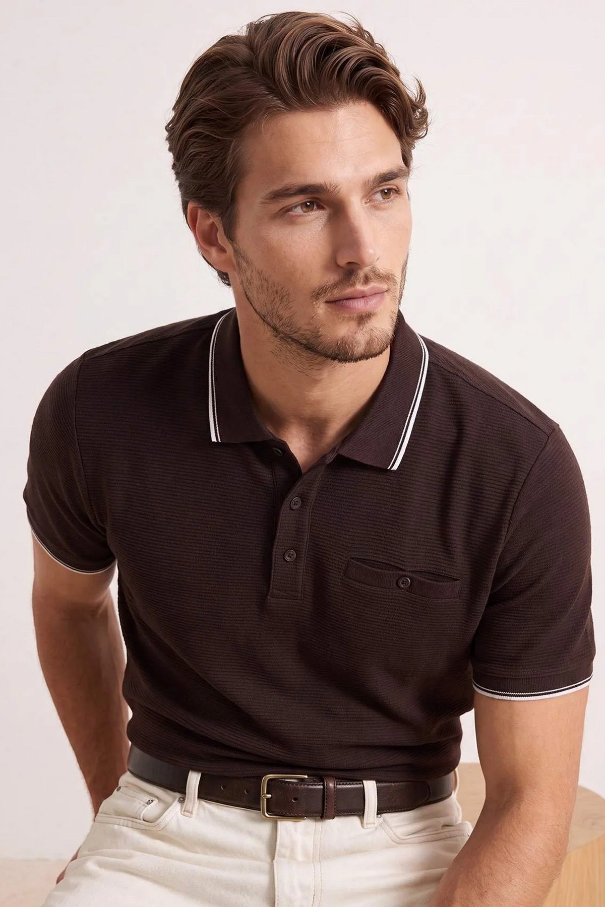 Polo majica TMNSS26PO00021 - braon [djesi-src-43978dc78b6edc990edaa4f1ae9472f4ba03c35f183e97a6694e110009db3f1a]