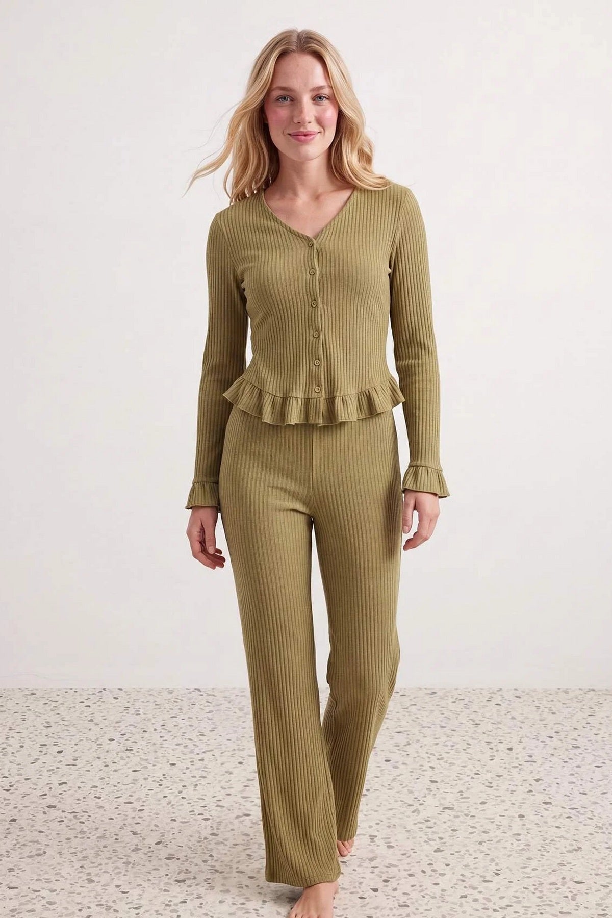 Pidžame THMAW26PT00126 - khaki [djesi-src-ff0173910be337d05b39e1a69dcf1cb75e9c7cc9abb4d9bb6012538dc0d4cebc]