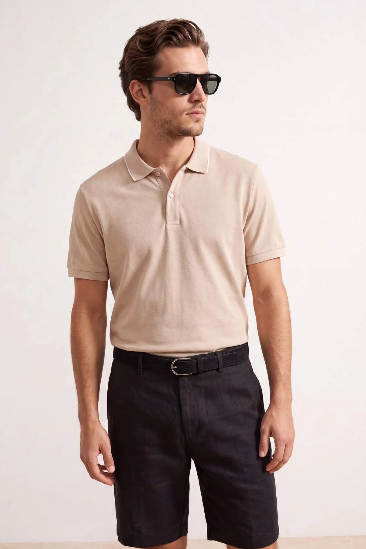 Polo majica TMNSS26PO00046 - bež [djesi-src-04c67d5ce75a1a05e209d3bcdaed0c3bded6039e3e66311a72367f3716a39e9e]