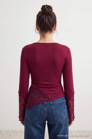 Bluze TWOAW27BZ00115 - bordo