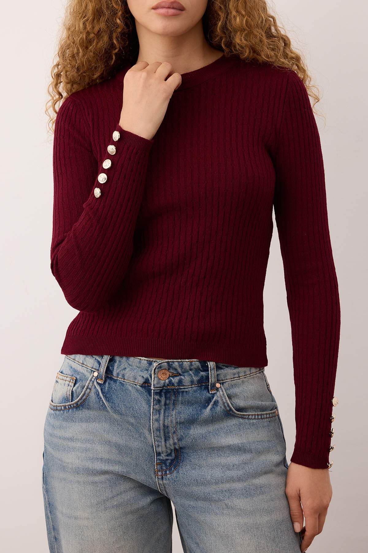 Džemper TWOAW26KZ00188 - bordo [djesi-src-538f19e8df1c664faeebea1dc4622f5844b01b0e1773adc1460c216661a740f7]