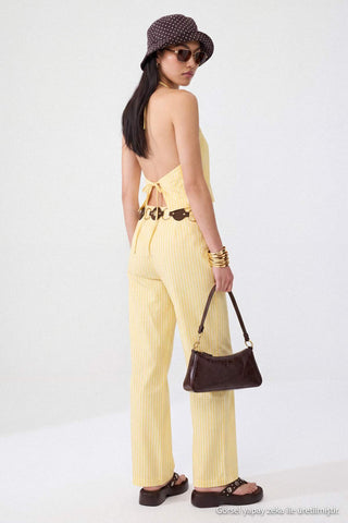 Pantalone TWOSS26AU00286 - žuta