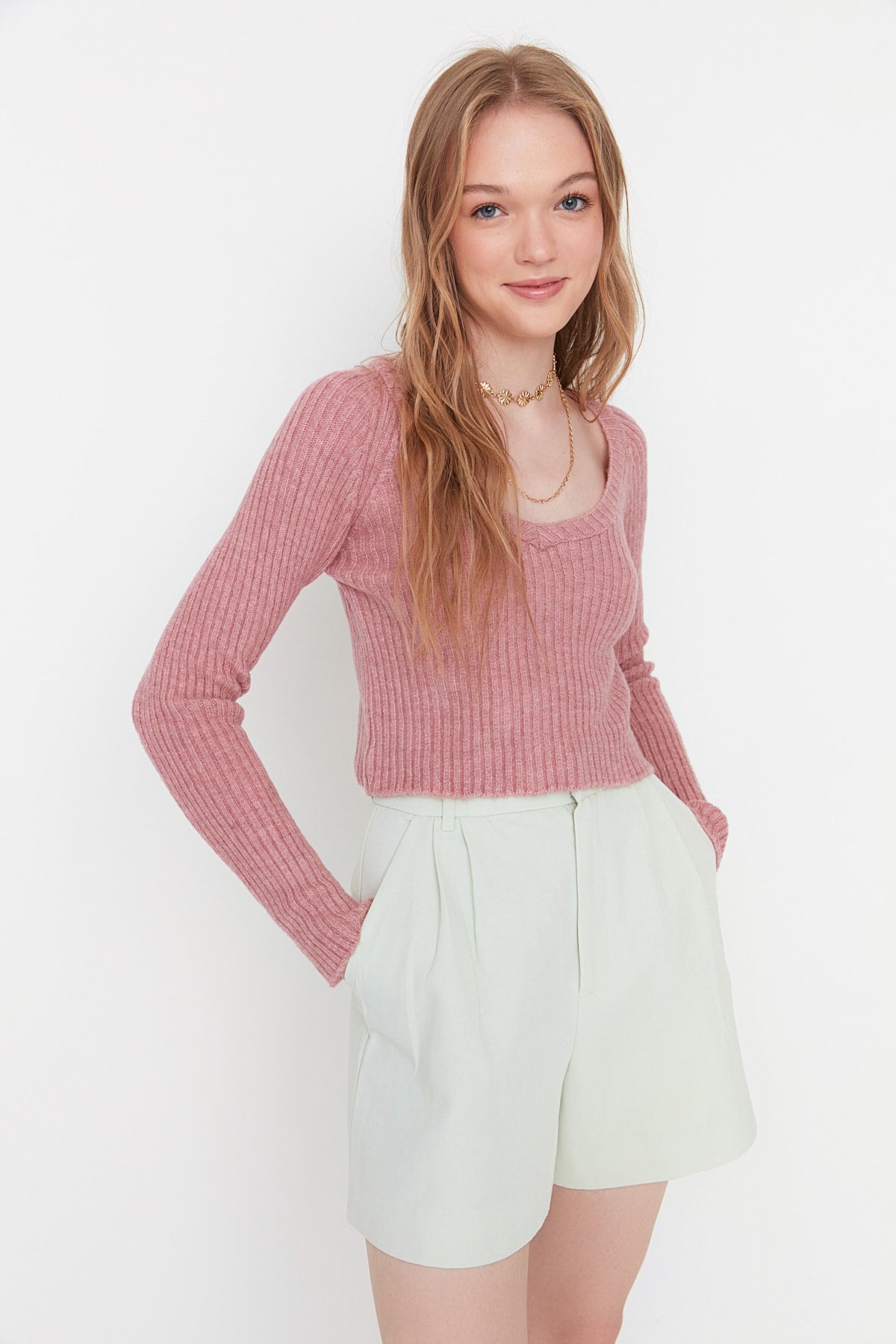 Džemper TWOAW22KZ1453 - roze