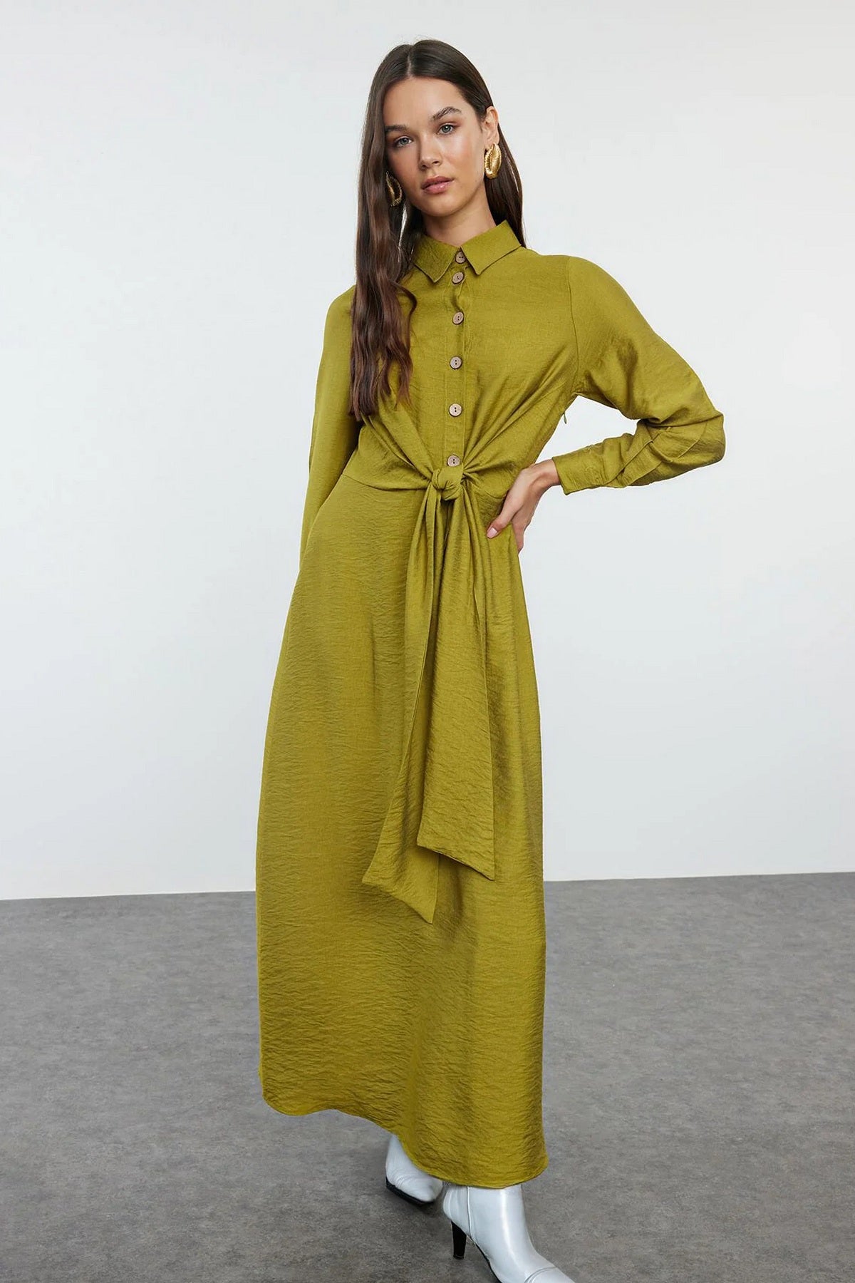Haljine TCTAW25EB00075 - khaki [djesi-src-e0ea0282593495a9020fd13c603eeb96347db69511919c09a6af9db614d2b7df]