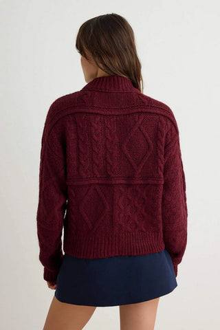 Kardigan TWOAW27HI00124 - bordo [djesi-src-97a03f3db5c563ec4299c1abf27c7e84d3ad22280dbb404952af7f64f6565acb]