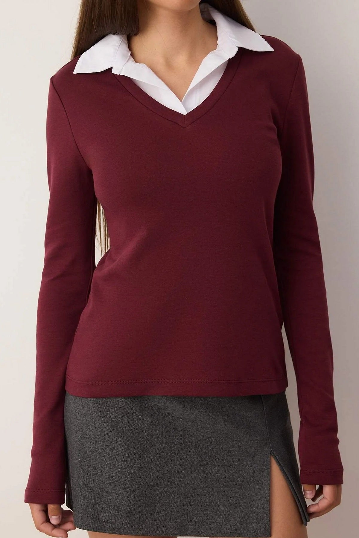 Bluze TWOAW25BZ00035 - bordo [djesi-src-c78b560b5d9a5ae9625e62b1301c953d705d4fc9f652c4297962f3bb82bec132]