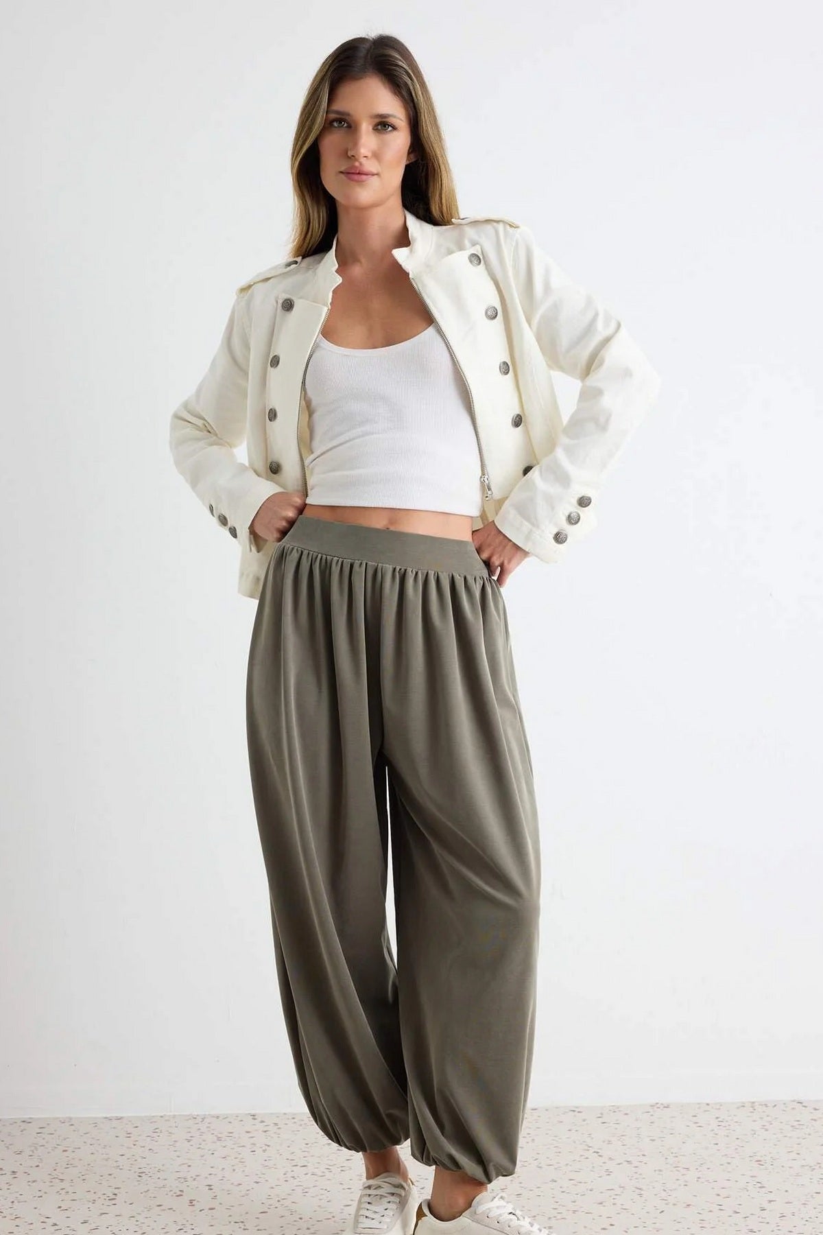 Pantalone TWOAW27PL00047 - khaki [djesi-src-13bed4e230acb0500cda3f19e741a54a3c43ff7c510da0ef9cdfb75f14fbeaa3]