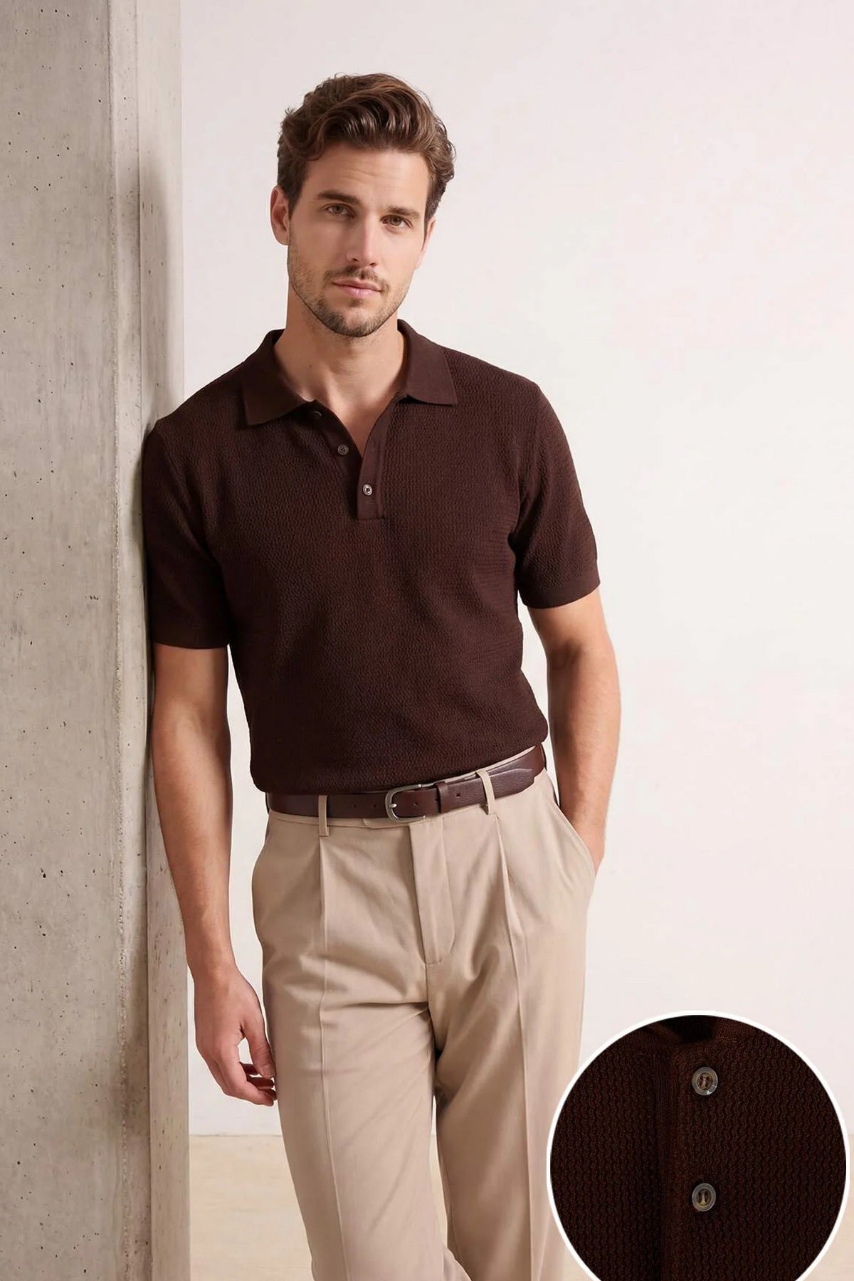 Polo majica TMNSS26PO00023 - braon [djesi-src-5d3393c0e6e1d3d61e99806c1189be0d4b1aaea79316ce907dd69510975b99c9]