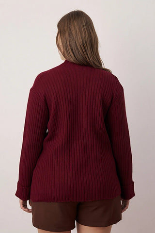 Kardigan TBBAW26AV00030 - bordo [djesi-src-cd2a262dbf14ea5d3c17cc96e59e583e10fe53035857ab7528a217e3bee1832f]