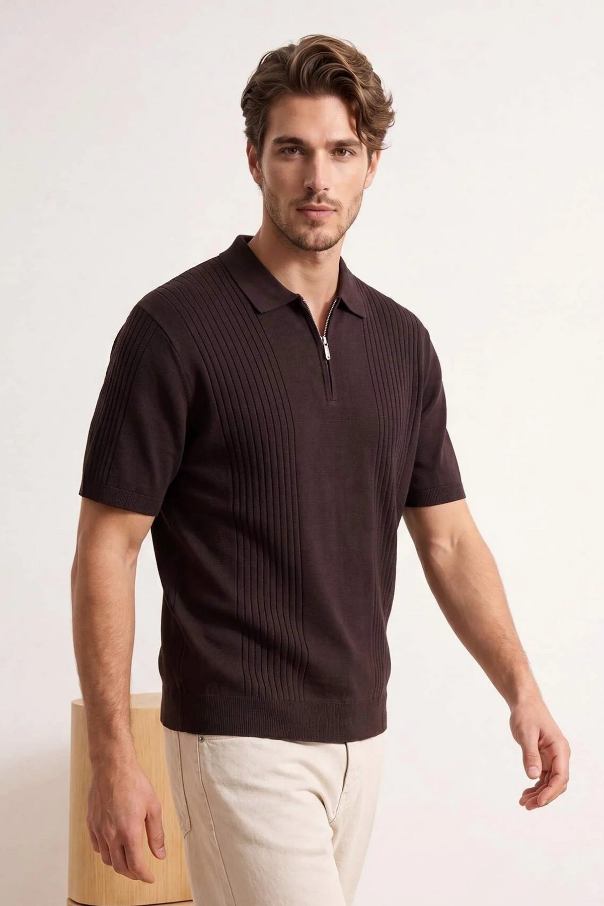 Polo majica TMNSS26PO00037 - braon [djesi-src-d02c672be7ff4199df0e3331979cd6ff2e44e55434706437960d350c8f1f9a85]