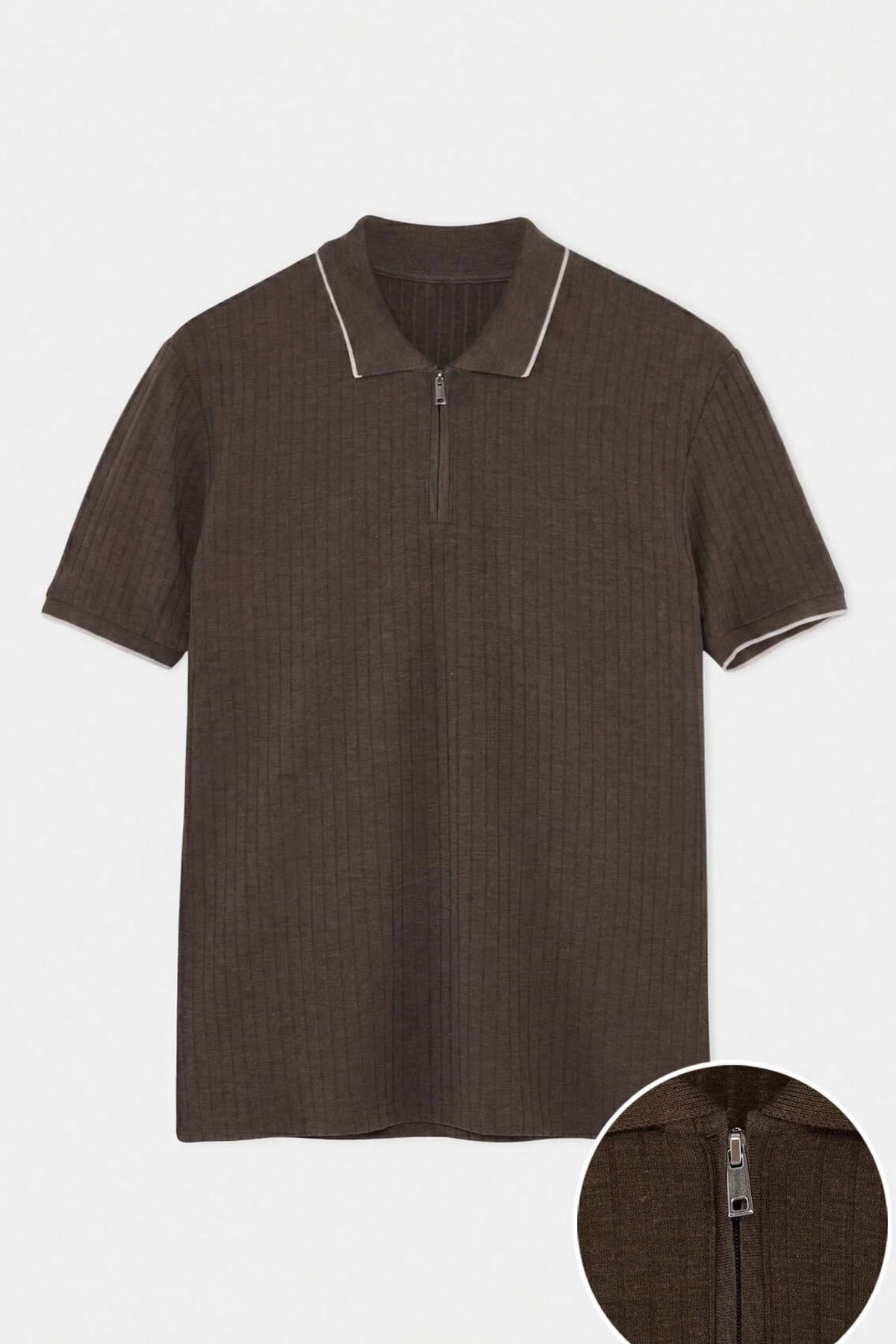 Polo majica TMNSS26PO00051 - braon [djesi-src-ceda631df5208accdb96144d11f18bb2df03679a62884807be9d77cdfd5e37ec]