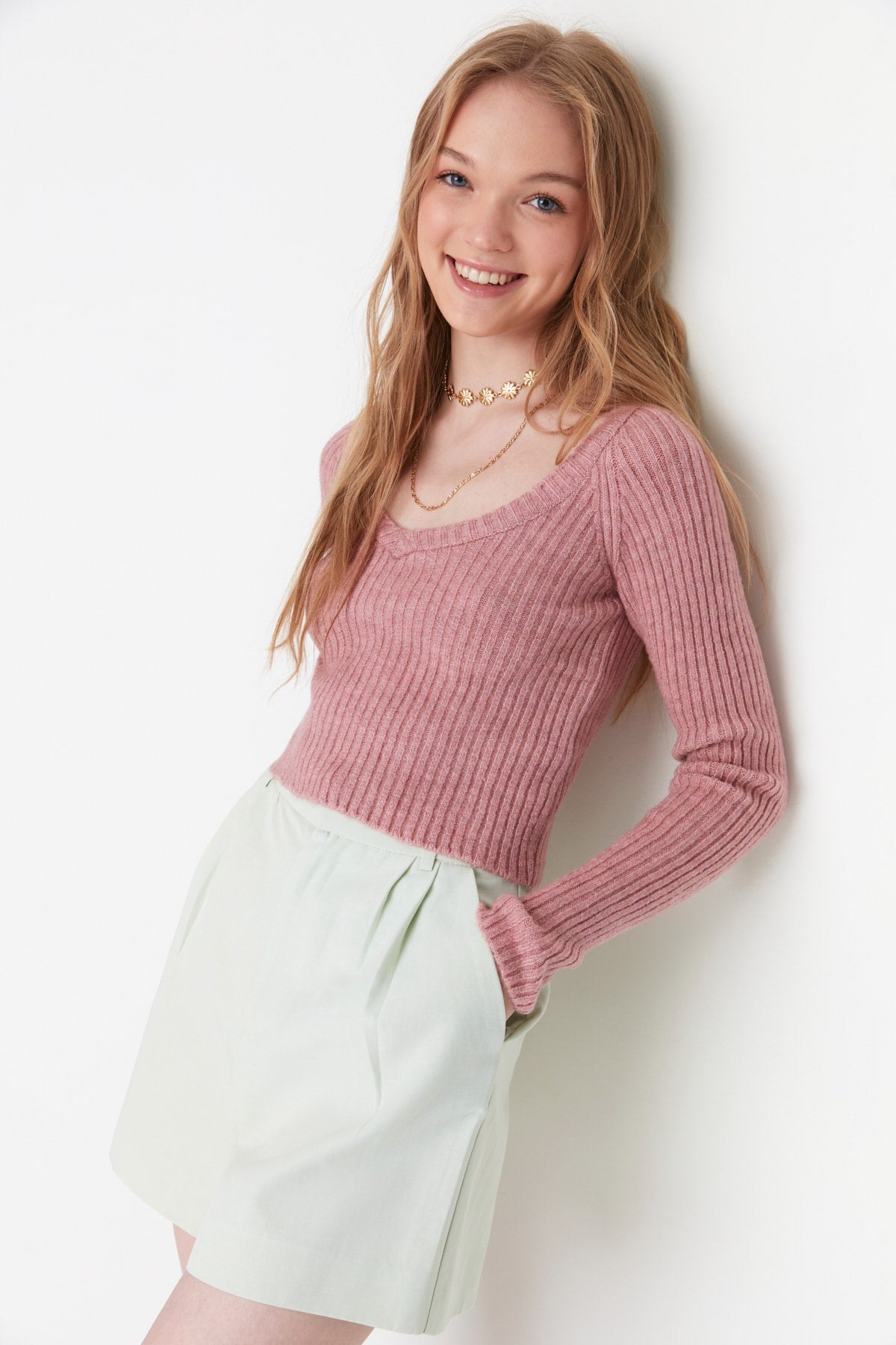Džemper TWOAW22KZ1453 - roze