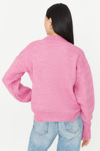 Džemper TWOAW21KZ0204 - roze