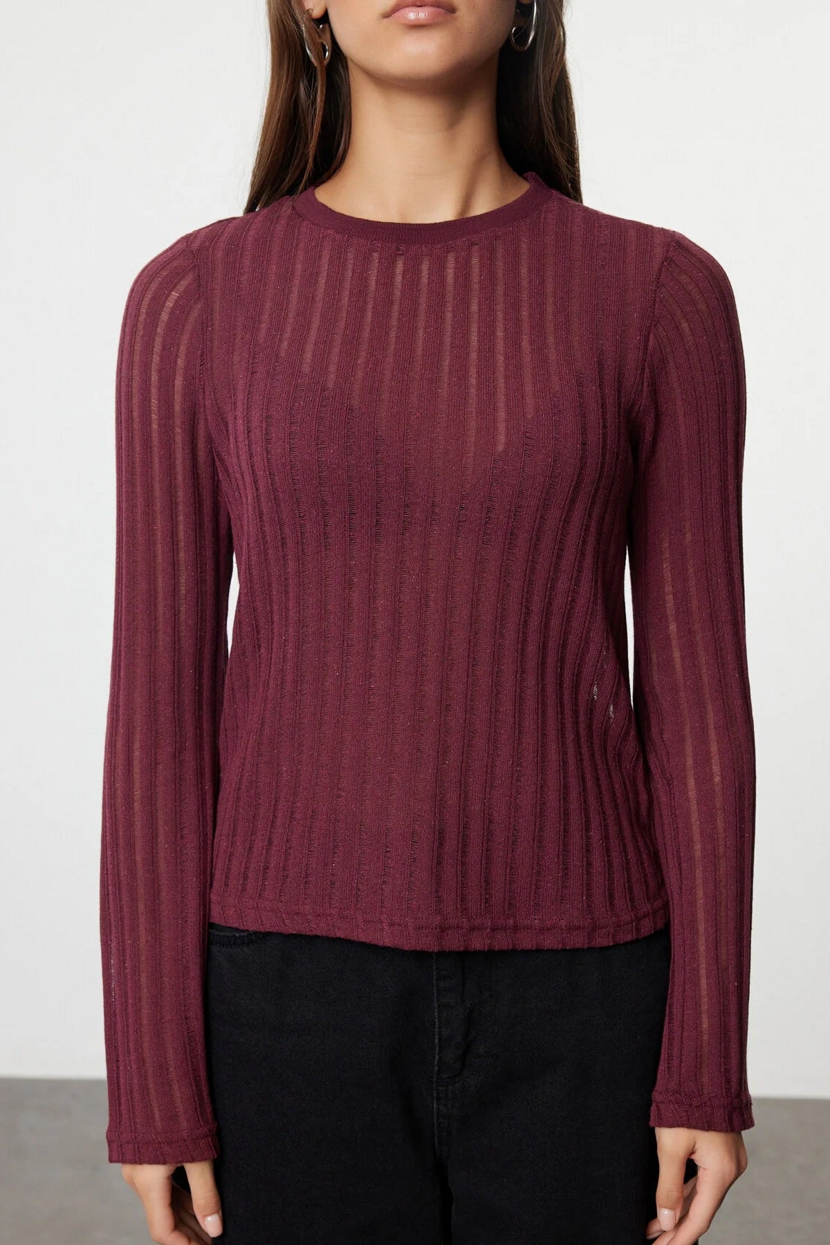 Bluze TWOAW24BZ00094 - bordo [djesi-src-2a88a0ab76b4aed1614e118dd33cae32b436b0256b30c808b41410056957cbd5]