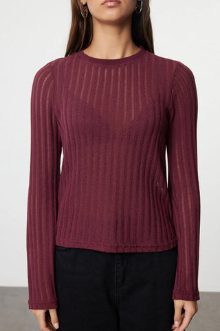 Bluze TWOAW24BZ00094 - bordo [djesi-src-2a88a0ab76b4aed1614e118dd33cae32b436b0256b30c808b41410056957cbd5]