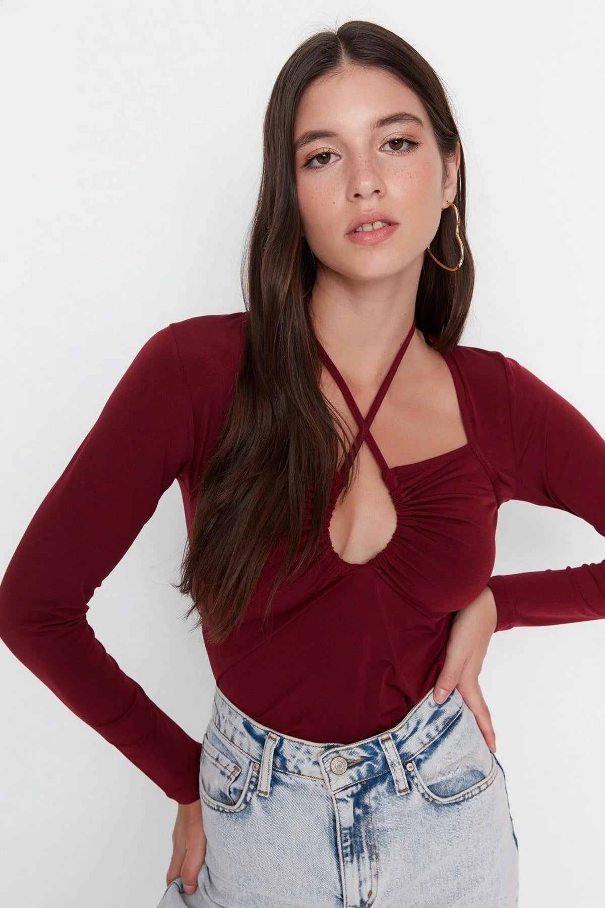 Bluze TWOAW23BZ00093 - bordo [djesi-src-23fa9d7044a4fd49715f0fabd8e418edb3c4ad9270612898e1eaaba78b37acdd]