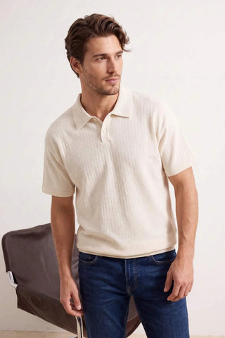 Polo majica TMNSS26PO00007 - ekru [djesi-src-f1e66d513160fa1b602e69764974def8b90387fcb084c5c3ce5a0b99f36e5410]