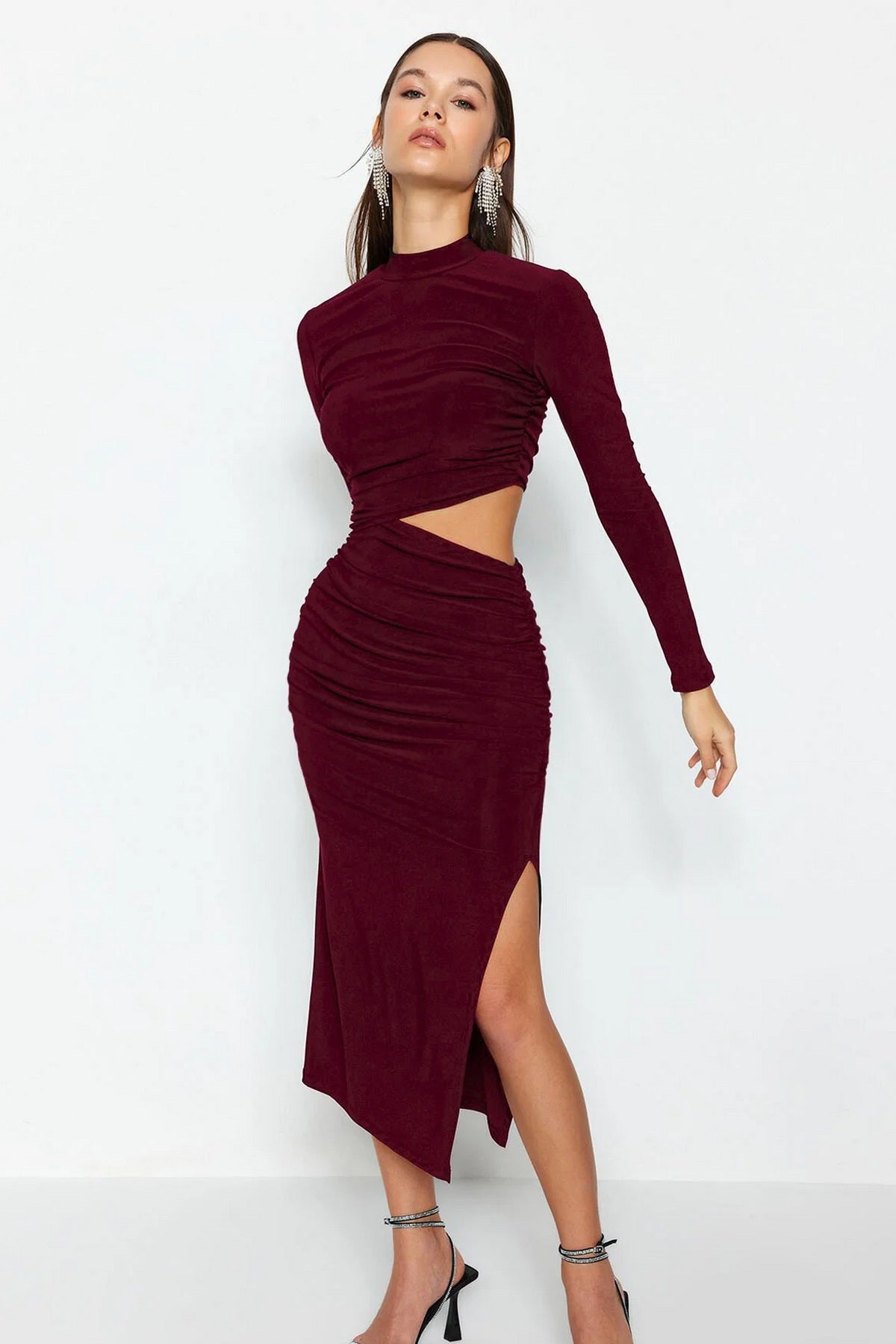 Haljine TPRAW24EL00297 - bordo [djesi-src-883b68a7063b2aca557e08828c34649d9ddf51fea3bb0cf2e1723604aad8664b]