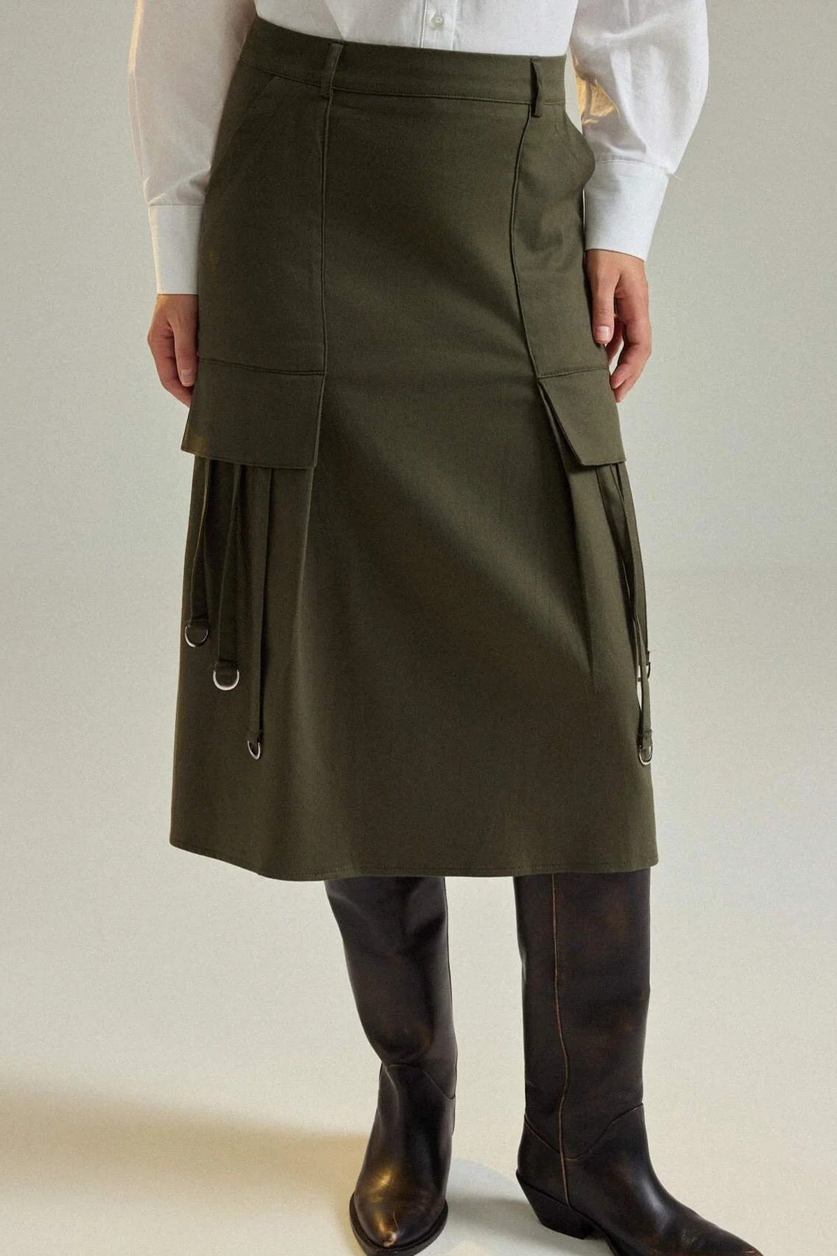 Suknja TWOAW27ET00104 - khaki [djesi-src-92e84bb574ac5346eded4d6a9ca4430291adc5c8622dc6ab65afcb4a1f827dff]