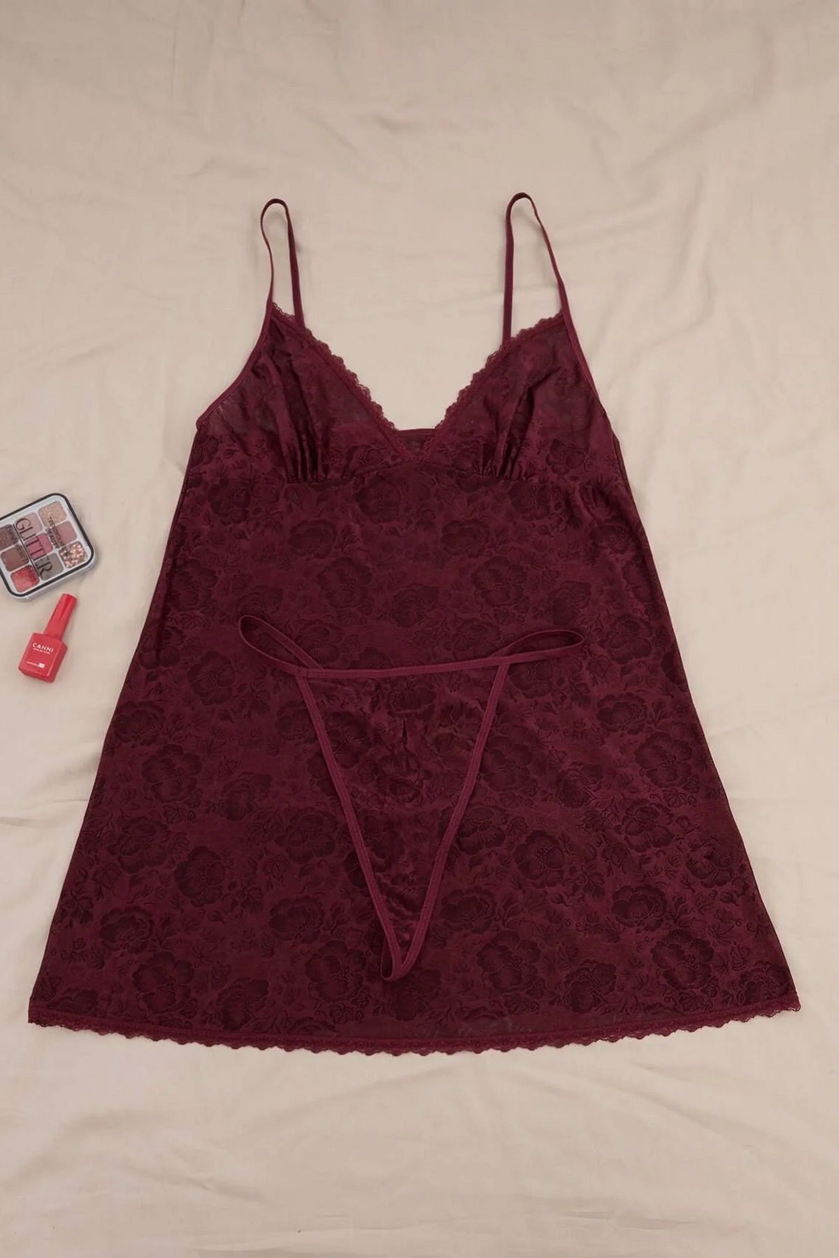 Babydoll spavaćica TBBSS26DH00015 - bordo [djesi-src-8503e79976d548925e5579b8cb4650a2abb460de39355584987d0b87df8223a1]