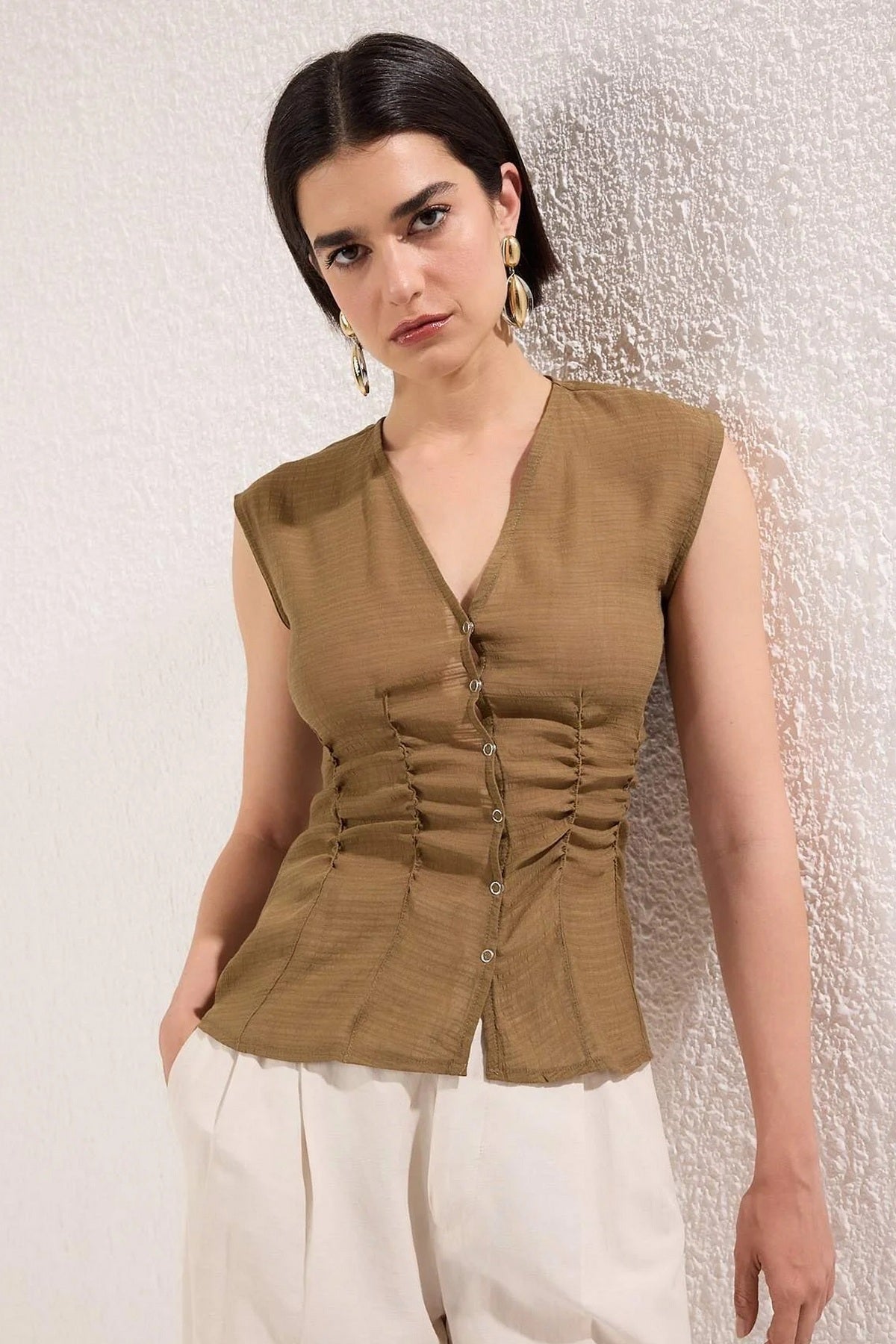 Bluze TWOSS25BZ00554 - khaki [djesi-src-2666334680006a44fcaa5509f421bd609c6a5a179cdb927c0aed639ba7c2e0ff]