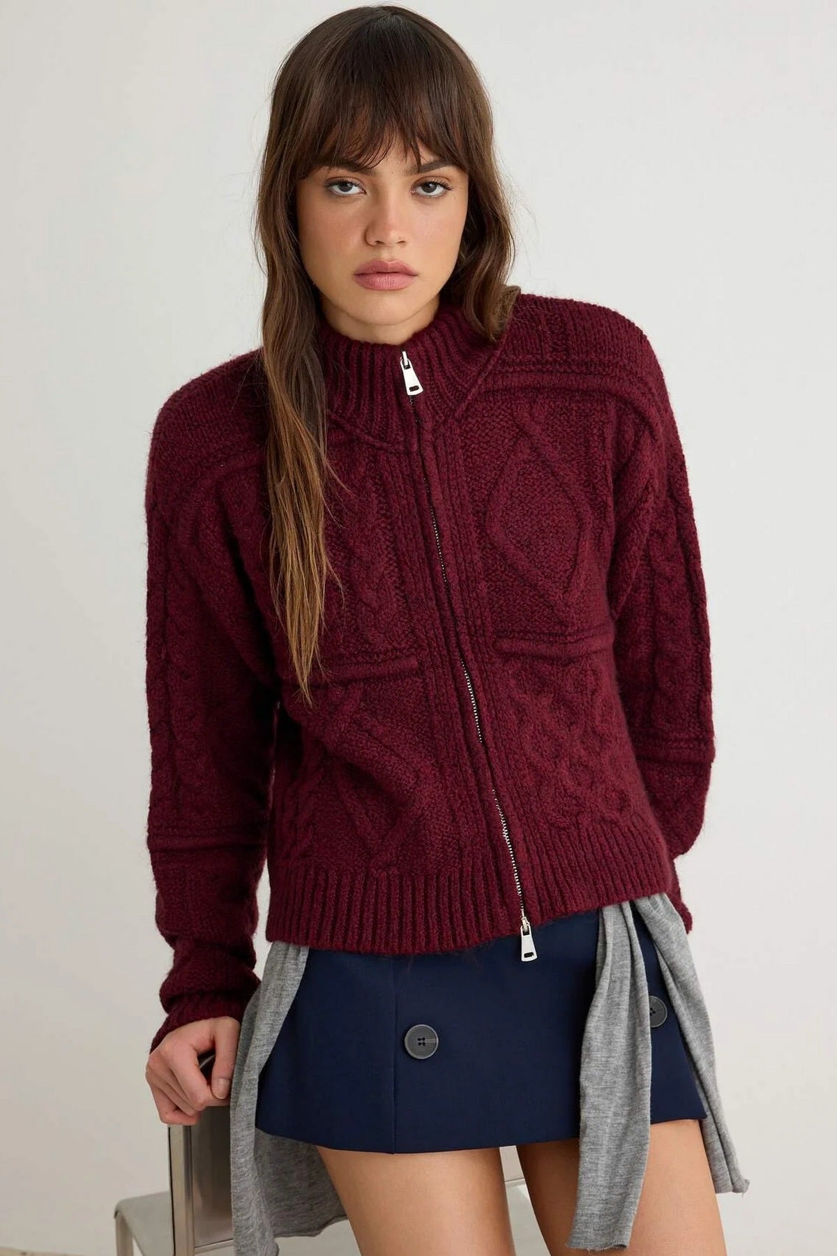 Kardigan TWOAW27HI00124 - bordo [djesi-src-65c33daed1ec7bf853c9a8fec9acb16993f273b95d9508a35cd0d9de17c15051]