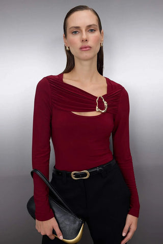 Bluze TWOAW26BZ00087 - bordo [djesi-src-635f6916371922d7e8489afd433123adea162ab4757daaf5c42bec9588195913]