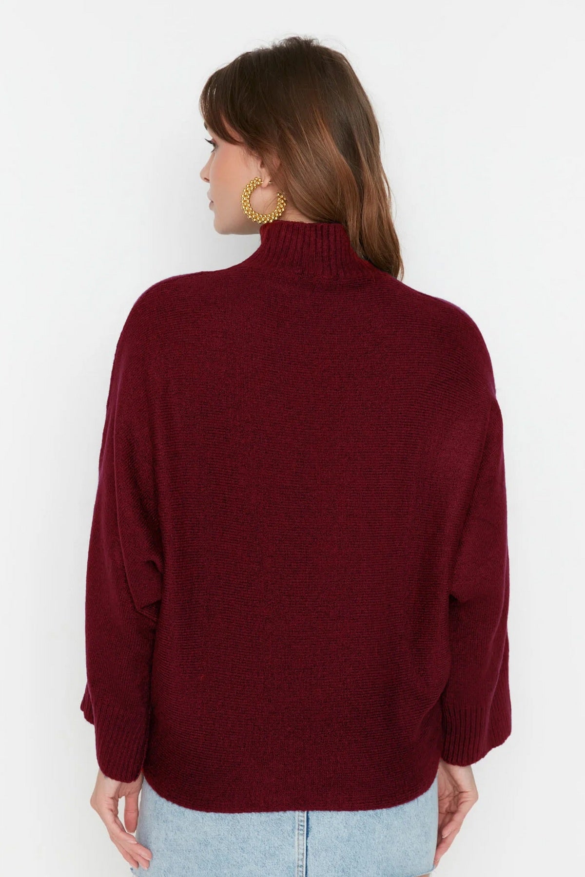 Džemper TWOAW20KZ1059 - bordo [djesi-src-e8b1ebbe877cb9e633395a6a2e3f54cfaff79fa0a5fc87dad96c456efc7d8378]