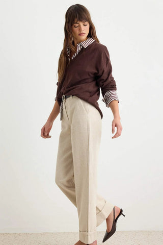 Pantalone TWOAW27PL00108 - bež [djesi-src-7e41a3bfb38103309a626c00a6ffff2fad1cc64c2bb094a468631d17bfc7ba98]