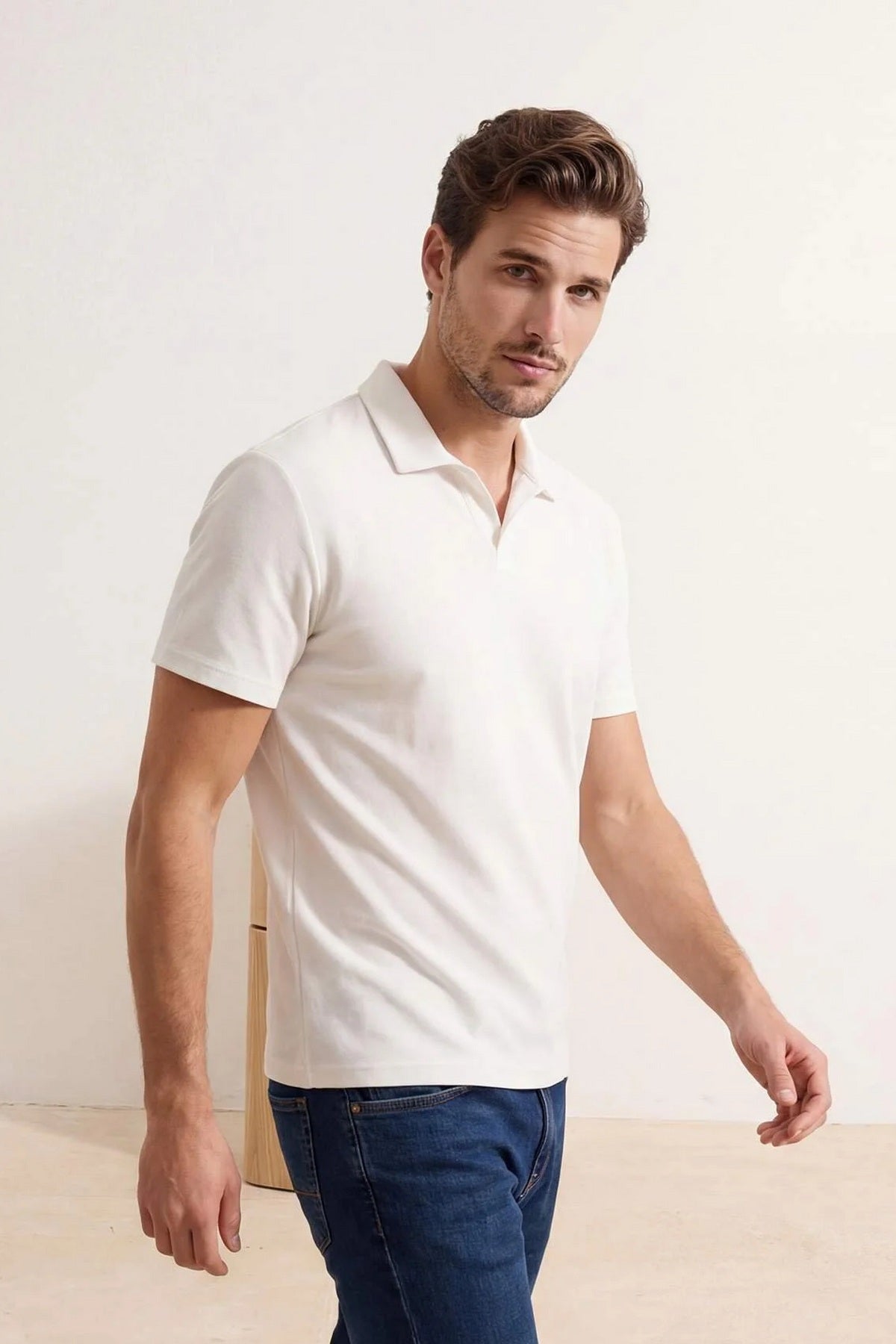 Polo majica TMNSS26PO00034 - ekru [djesi-src-3370c0ebcb6e3b092a607c74faa5cf2be0f97938154c5d0c84b533e578ce68d5]