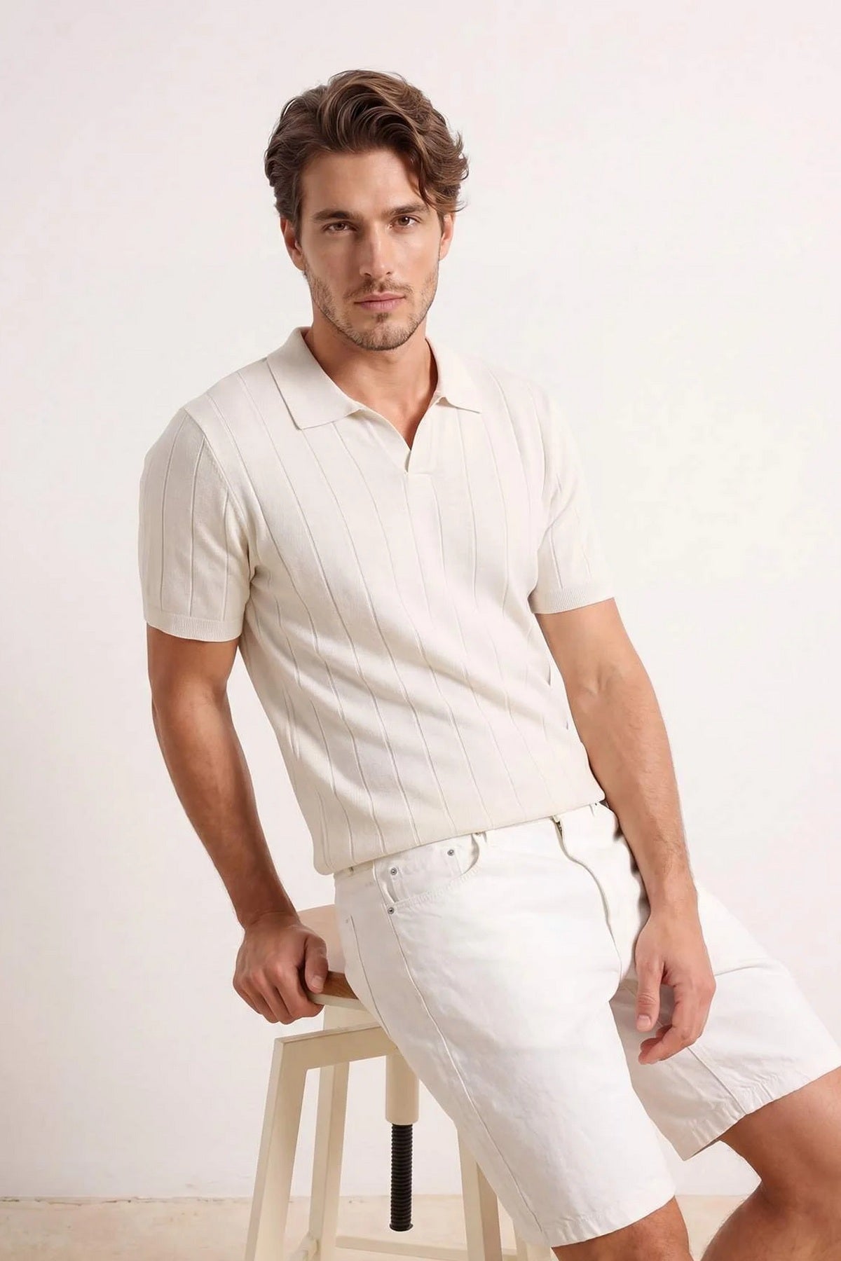 Polo majica TMNSS26PO00042 - ekru [djesi-src-8a2bae06117be30bc1b473408d25f664306b2adfe5e168ee29fbde3626e19f3f]
