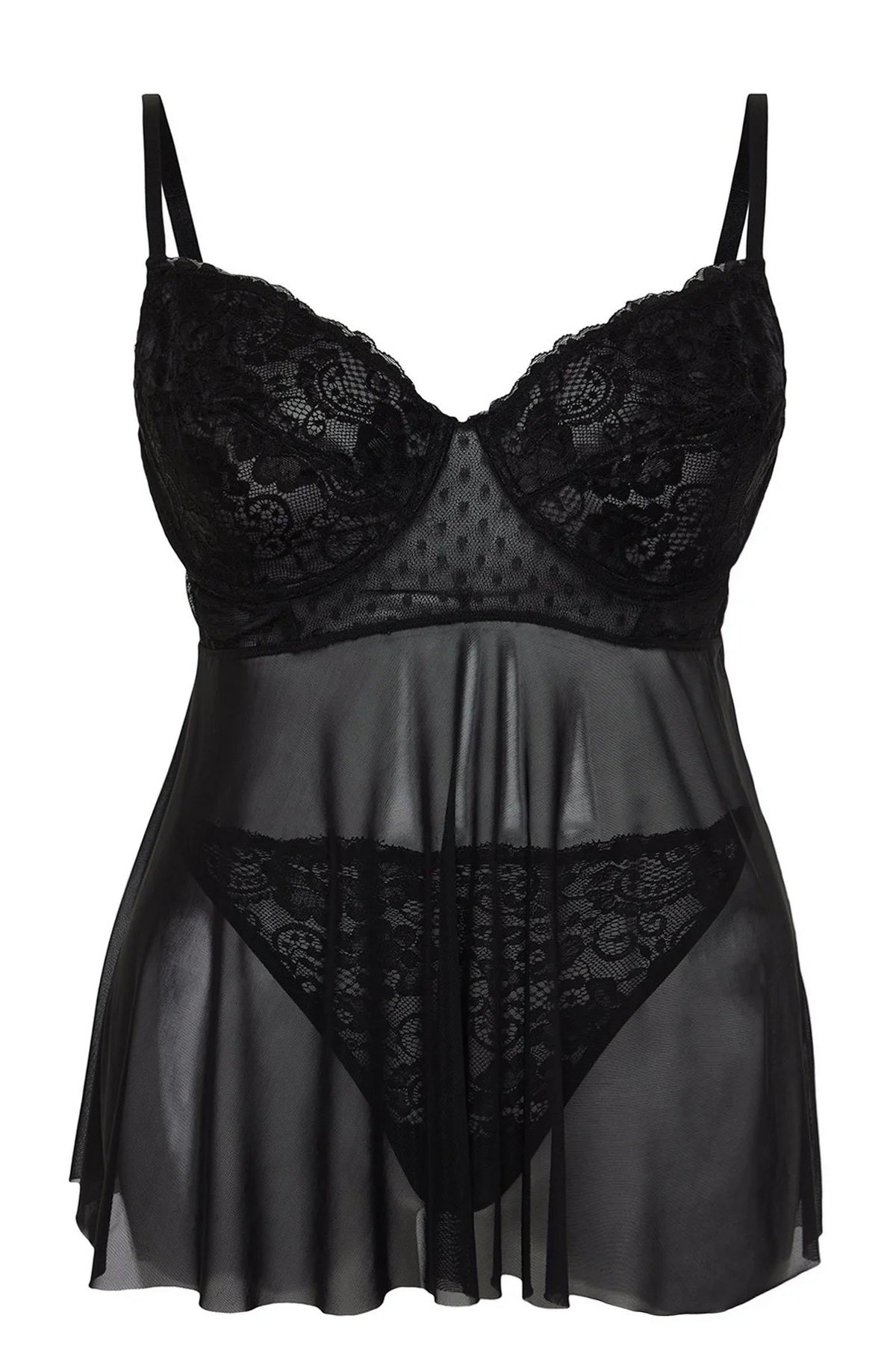 Babydoll spavaćica TBBSS24DH00001 - crna [djesi-src-fa18782a6fbb55cce8e6105789169f5defe16853ee077ad4d16479efb6543d26]
